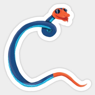 C - Malayan blue coral snake Sticker